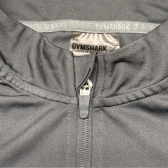 Gymshark Women's Size L Training Zip Up Jacket In Gray Workout Running Light - Picture 3 of 11